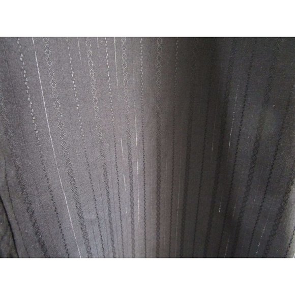 Saxifon USA Black Metallic Thread Jet Black Cabachon Snap Wester Shirt XL GUC - Picture 3 of 16